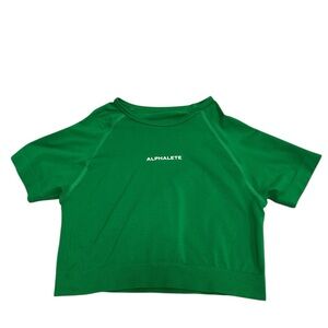 Alphalete Seamless Vibrant Green Short Sleeve Tee